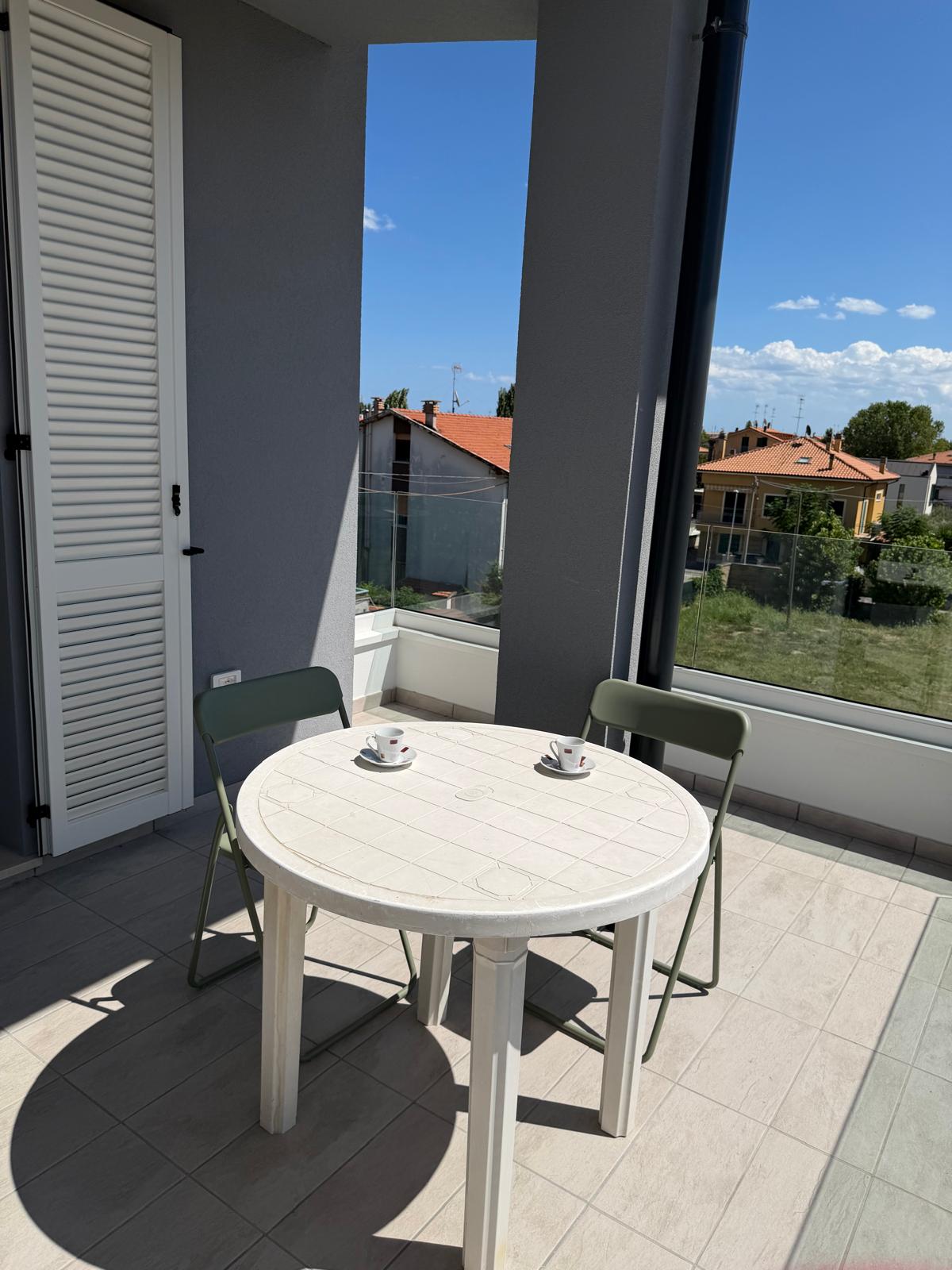 Terrazzo grande con vista